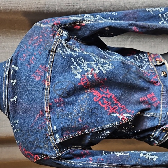 VINTAGE PLAYBOY GRAPHIC JEAN JACKET SIZE LGE - Picture 6 of 10